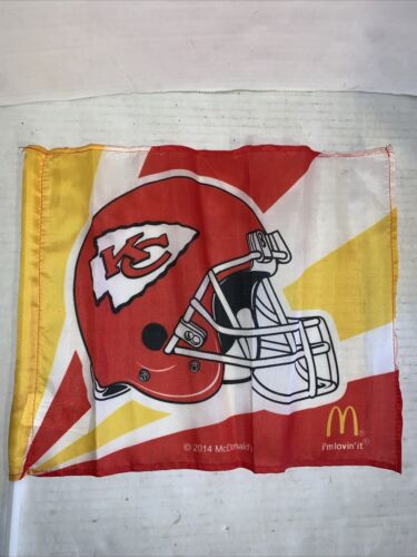EXTREMELY RARE 2014 MCDONALDS BLITZ BOX KANSAS CITY CHIEFS "RED FRIDAY" CAR FLAG - Picture 2 of 12