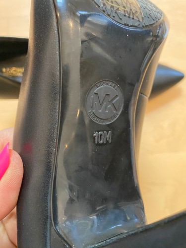 Michael Kors "Dorothy Flex" puntera puntiaguda negro tacón BNWT talla 10 - Imagen 9 de 10