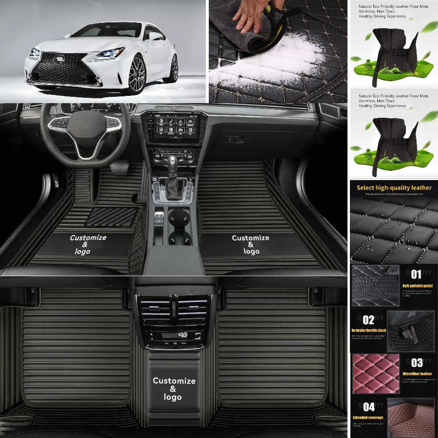 Lexus RC-F Custom Waterproof Luxury Car Floor Mats & Cargo Liner