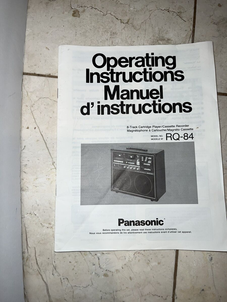 Vintage 1970's Panasonic ® RQ-84 Karaoke System 9 tapes, Mic
