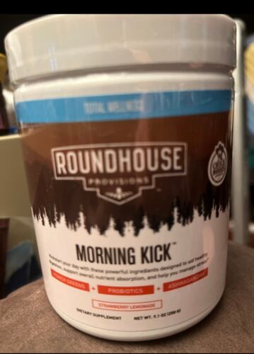 Roundhouse Provisions MORNING KICK digestion Strawberry Lemonade 9.1oz -
