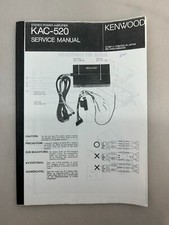 Kenwood KAC-520 Service Manual Copy From Kenwood Free Shipping