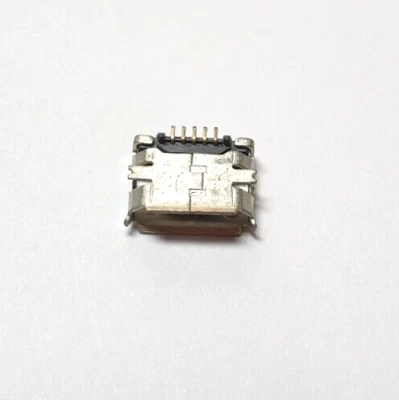 Micro USB Socket - USB Jack - PCB Mount - Silver / Black - 5 Pin - UK Free P&P - Image 1 of 4