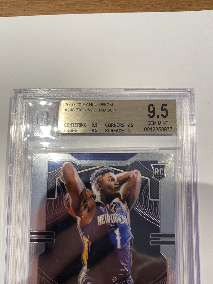 2019-20 Panini Prizm Zion Williamson Base Rookie BGS 9.5 GEM