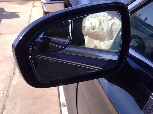 13 2014 Ford Fusion Driver LH Side View Mirror in UH Black w/ Removable Cover.