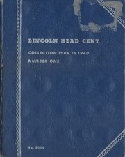 Set of 2 Lincoln Head Cent Albums #1 & #2, 1909-60s Whitman (Coin Album, Folder)