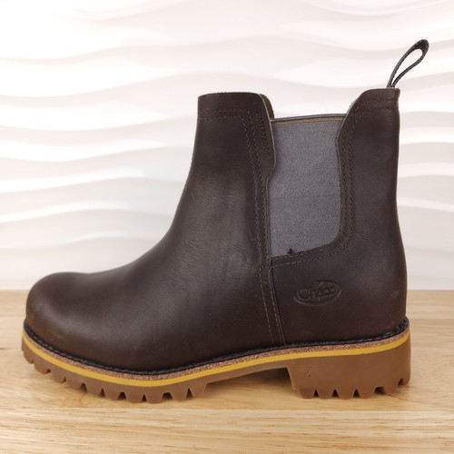 Chaco Fields Chelsea Boots Womens 6 Chestnut Brown Leather Pull On JCH107428 - Bild 4 von 12