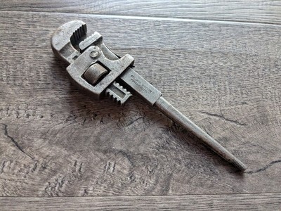 Vintage Stillson Walworth #8 Adjustable Pipe Monkey Wrench Made in the USA