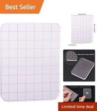 Durable Rectangular Acrylic Stamp Block with Grip - Ideal for Craft Projects