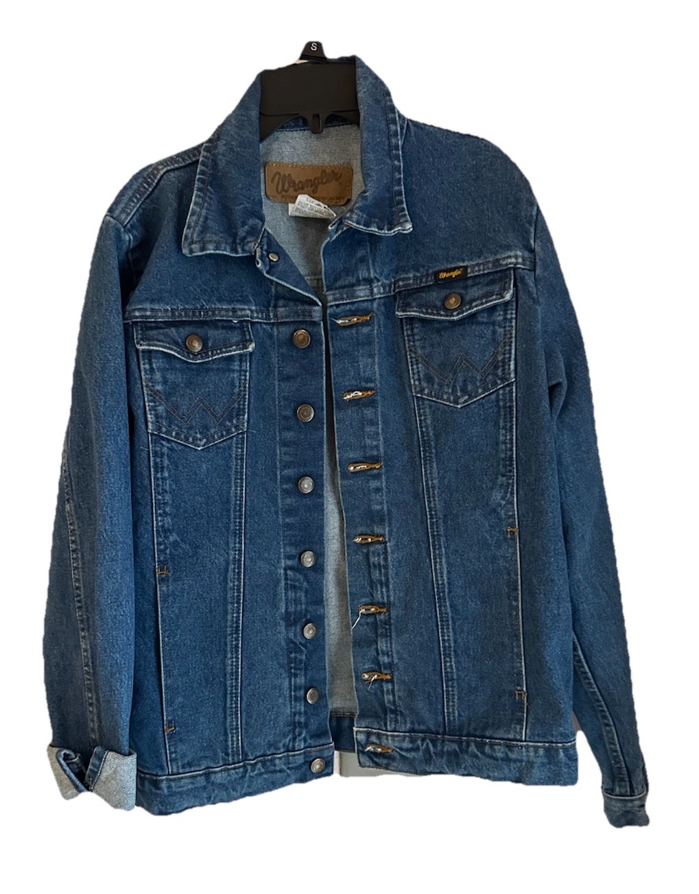 Wrangler Denim Jacket Western Blue Jean Jacket Women’s XL Vintage USA Fabric