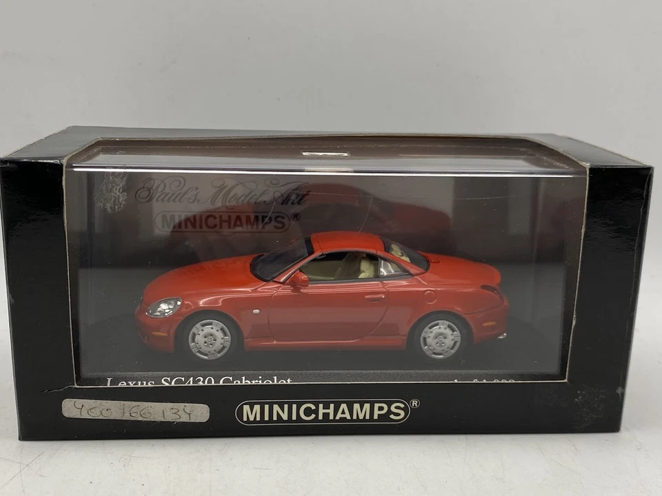 MINICHAMPS Lexus SC430 2001 Red 400166134 1:43 Diecast Modelcar - Image 4 of 4