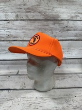 VTG Kobin Coal Hazelton PA Big Patch Fluorescent Orange Snapback Trucker Hat Cap