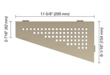 Schluter Systems Shelf Quadrilateral Corner Square Cream SES3D3TSC