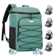 Cooler Backpack Insulated Leak Proof 30 Cans for Men Women,Waterproof Soft Co...