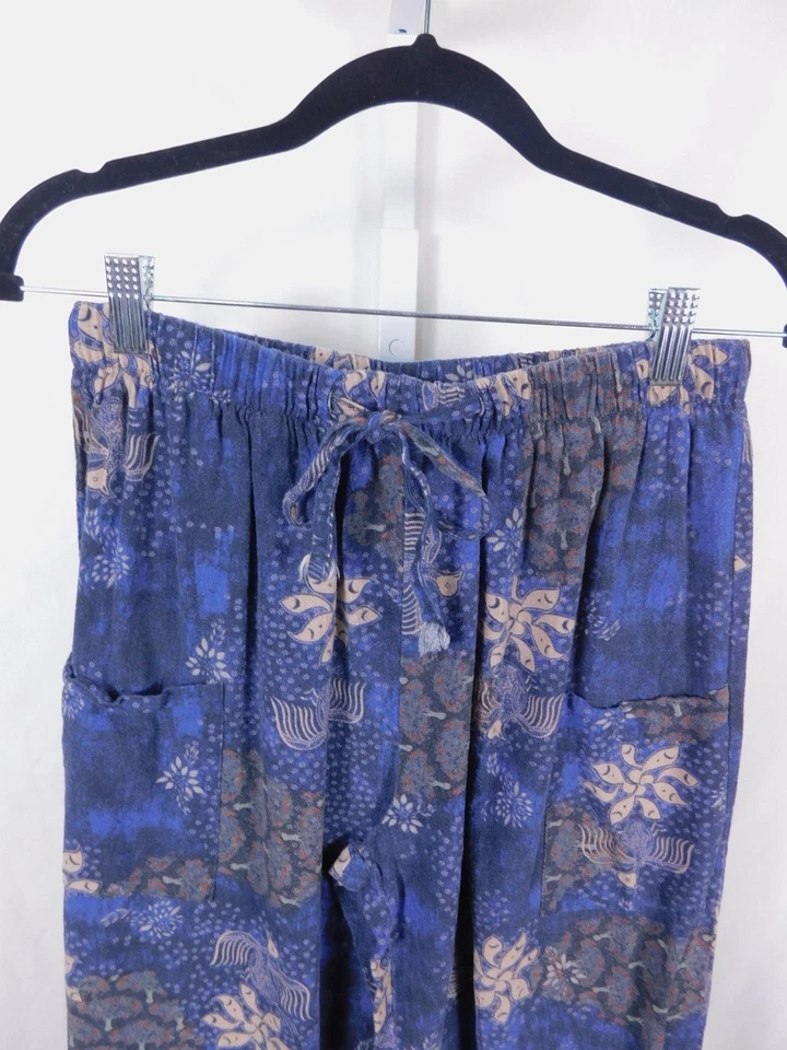 Cordão Batik XL azul algodão joggers boho bruxa - Imagem 2 de 4