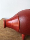 Vtg Red MCM Wooden Piggy Bank Scandinavian Style Art Rare — photo 6
