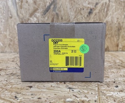 Square D QO2200 Circuit Breaker 200A 2 Pole 240V QO Series