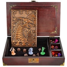 DND dice Tray 3 in 1 - dice Box with d d dice Metal - Wooden dice Tray  DND ...