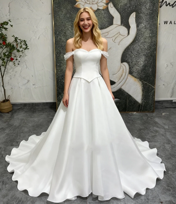 boho chic off the shoulder dress Off Shoulder Bohemian Lace Wedding Gowns Ivory Tulle V Neck Boho Wedding Dresses AWD1889