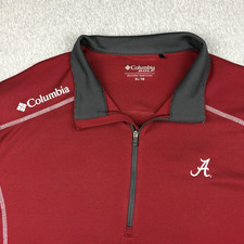 Columbia Golf Alabama Crimson Tide Men s Size XL Quarter Zip Pullover NCAA SEC