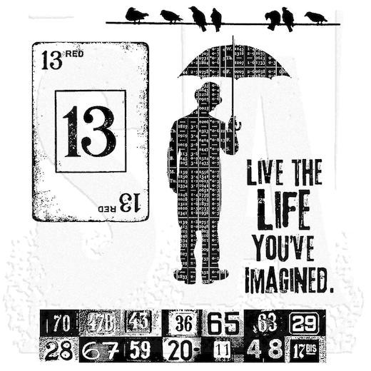 Tim Holtz Cling Rubber Stamps - Creative Muse CMS046