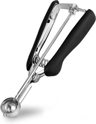 Eisportionierer Edelstahl 2,5 cm, TJ POP Extra Klein Eislöffel Portionierer 5ml