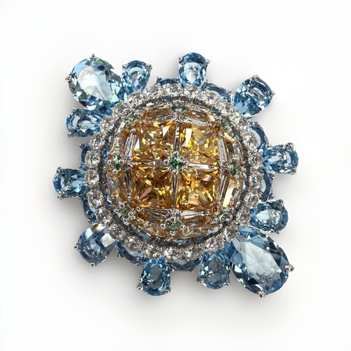 Swarovski Ring blaue Kristalle Größe 55 Curiosa Cocktail UVP 450€