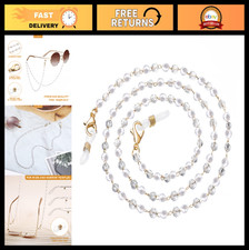 Crystal Beaded Eyeglasses Chain Lanyard with Pearl - Sunglasses Holder for Women
