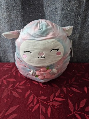 Squishmallow 12'' Lula Lamb Soft Easter 2022 Flower Belly Plush