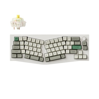 Keychron Q8 Max Alice Kabellose Mechanische Tastatur, QWERTY US, Q8M-P4, Banana