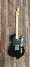 Squier Black Telecaster Style Electric Guitar Maple Neck 6 String Right-Handed