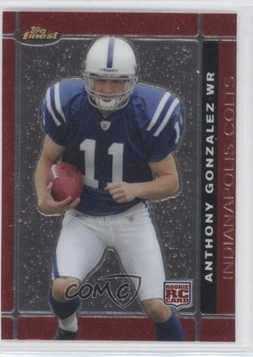 2007 Topps Finest Rookie Anthony Gonzalez #131 Rookie RC 0b0