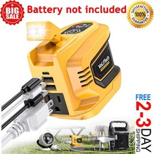 200W Power Inverter for Dewalt 20V Battery, Battery Inverter 20V to 110V-120V