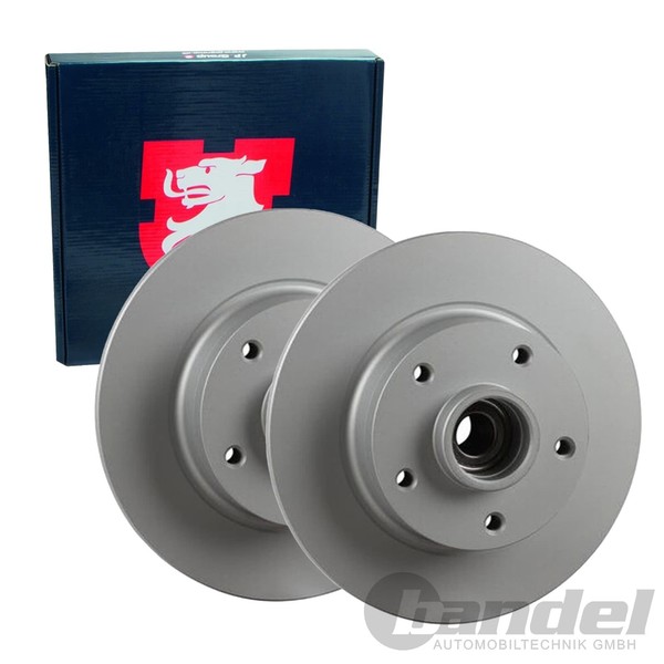 2X JP Group Bremsscheiben Ø260Mm Voll Hinten Passend FüR Renault Megane-image