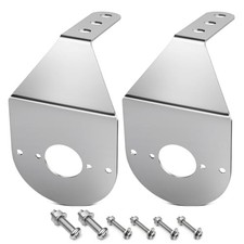 2Pcs Stainless Steel Watermelon Light Brackets Angled Mirror Turn Signal