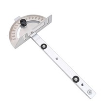 Table Saw Miter Gauge Angle Ruler With Track Stop Backer Woodworking Push Handle