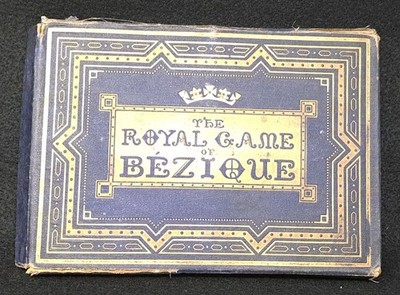 Antique Bezique Card Game - 4 Registers -Goodall London c 1880s