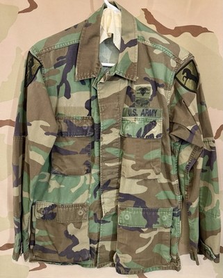 1980s BDU Battle Dress Uniform 1981 M81 Woodland Shirt - 11th ACR