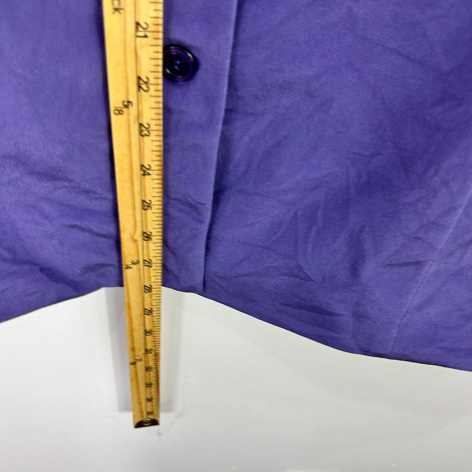 Blazer Mujer Colección Style & Co 16 Púrpura 100% Seda Forrado Carrera Chic Retro Foto 4 de 4
