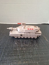 Vintage  Army Toy Tank  7” Long Plastic Sounds Lights