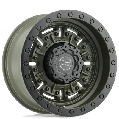 20x9.5 Black Rhino Wheels Abrams Orive Drab Green Off-Road Rims (4pcs) A1