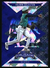Felnin Celesten 2025 Crusade Crusade Blue Cracked Ice #70 Mariners 
