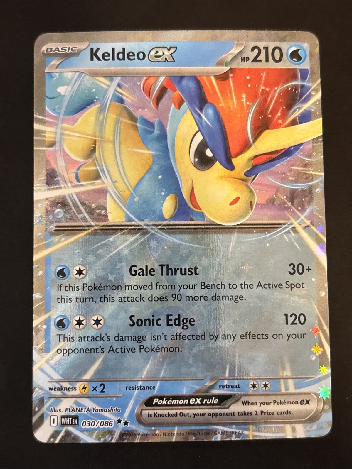 Keldeo EX 30/86 Pokemon White Flare