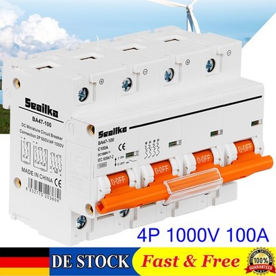 DC Leitungsschutzschalter Solarpanel PV 1000V Trennschalter Sicherungsautomat DE