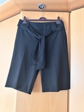 Pre-Loved Zara Black Tailored Smart Bermuda Knee Length Shorts UK 10 / EUR 38