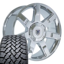 Oe Wheels Ca80 22x9 Chrome Rims 28545r22 At Tires Set 6x139.7