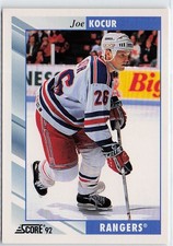 1992-93 Score #24 Joey Kocur New York Rangers