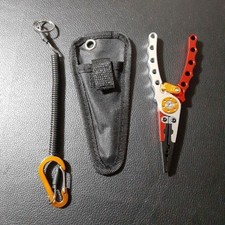 Fishing pliers red/silver