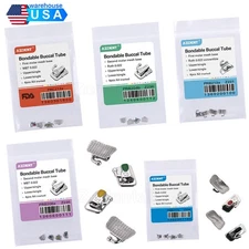 Dental Tubo Buccal de Ortodoncia 1st 2nd Molar MBT/Roth 022/018 Bondable AZDENT