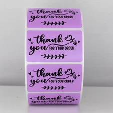 Thank You For Your Order Stickers Labels Small Business Packaging